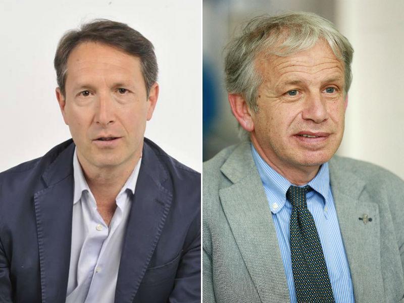 Remo Santini, candidato del centrodestra alle ultime elezioni  e Marco Remaschi assessore regionale Pd 
