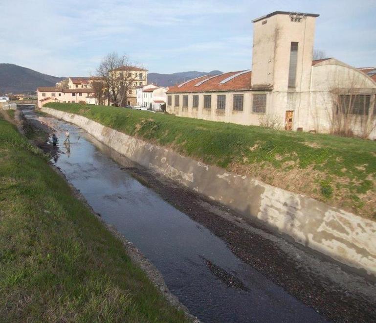 Il torrente Iolo a Galciana