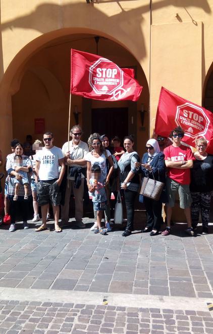  Prendocasa protesta contro gli sfratti 