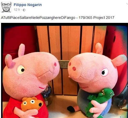 Il sindaco scherza su Peppa Pig  dopo la pioggia e gli allagamenti  