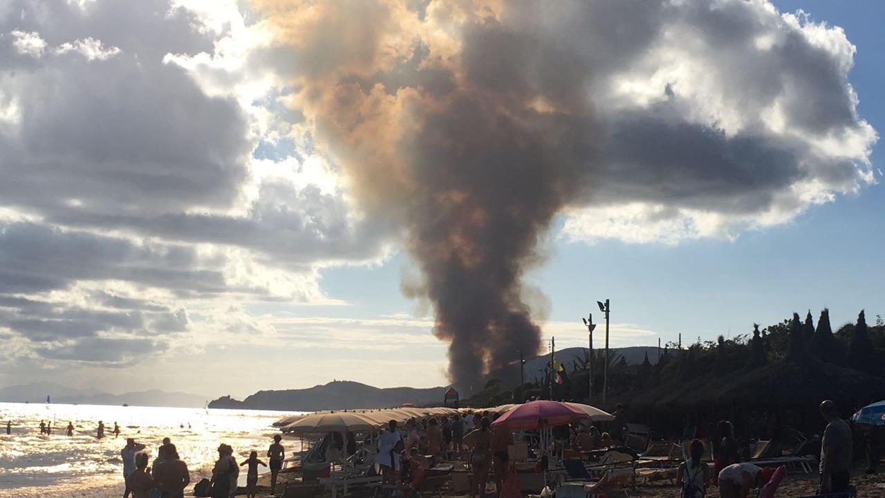L'incendio a Roccamare