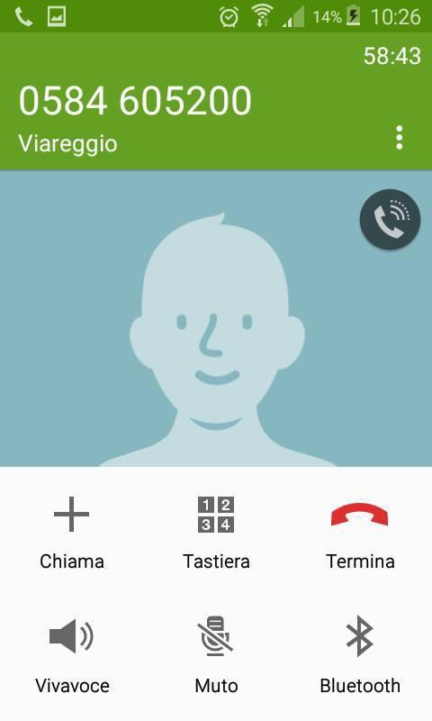 Il display del telefonino mostra il tempo d'attesa