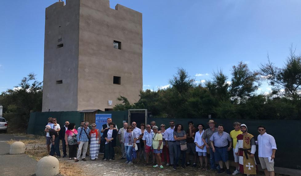 Col Tirreno in visita alla torre militare 