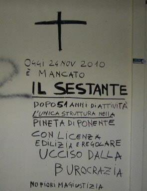 L’epitaffio del 2010 rispunta su Facebook con la nostalgia delle serate sotto i pini 
