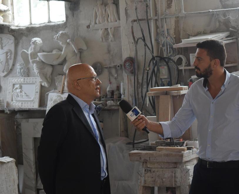 La Rai gira a Carrara un documentario sulla via Francigena 