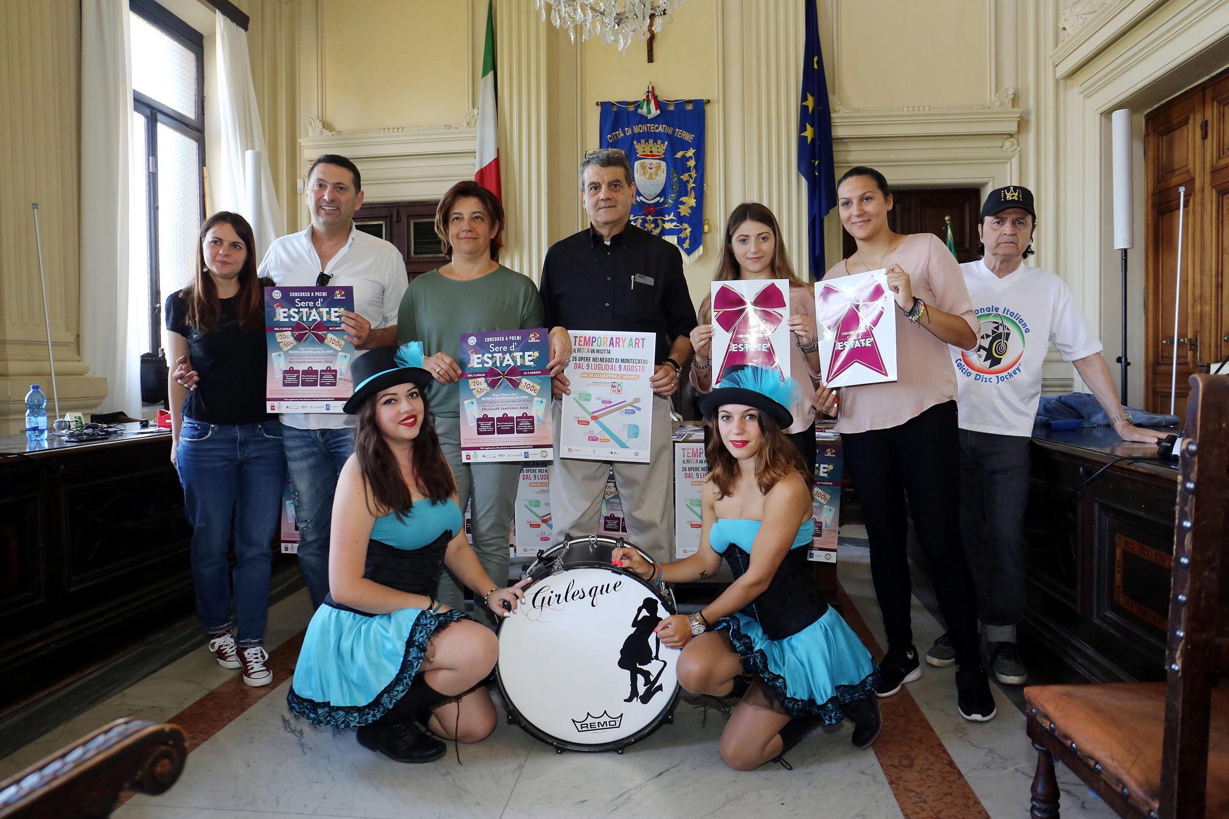 La presentazione di “Sere d’estate” organizzate dal Ccn avvenuta ieri in municipio (Foto Nucci)