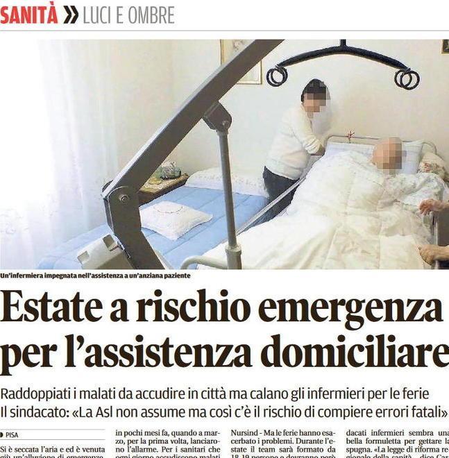 Malati terminali, l’Asl manda i rinforzi dopo le proteste 