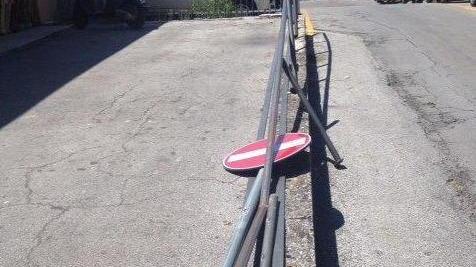 Vandalismi vicino al mercato coperto