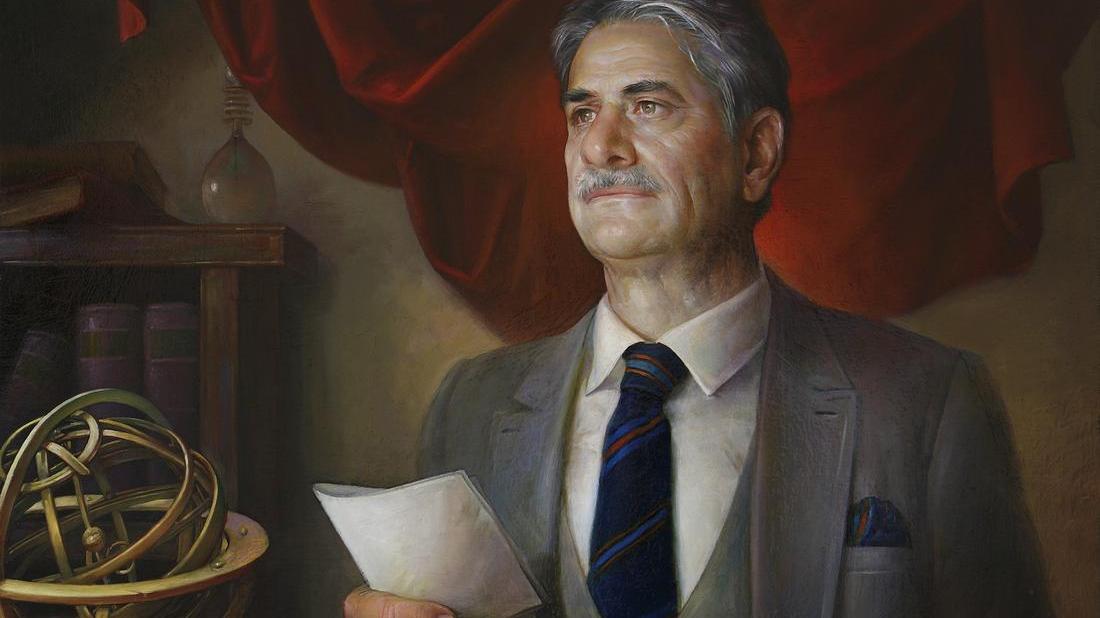Il ritratto di Augello realizzato dal pittore Claudio Sacchi