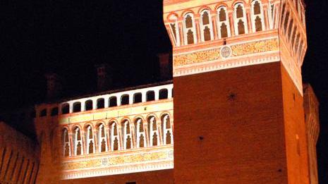 “Tracce di luce” in Rocca: acrobazie in mongolfiera musica e videoproiezioni