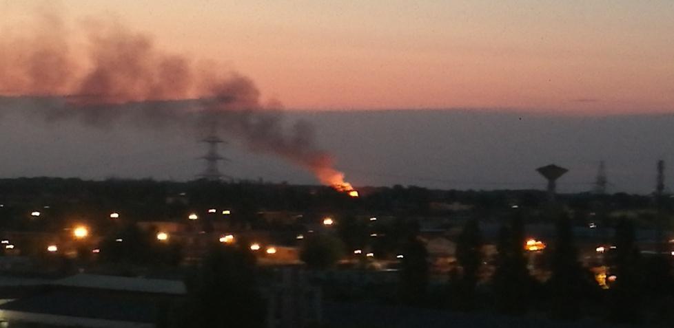 Incendio di rotoballe ieri sera a Freto