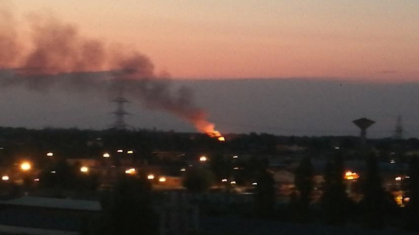 Incendio di rotoballe ieri sera a Freto