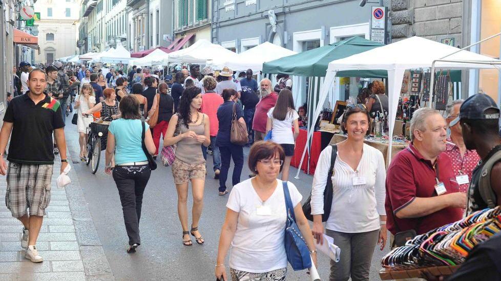 Un mercatino del Blues degli anni passati (Foto Gori)