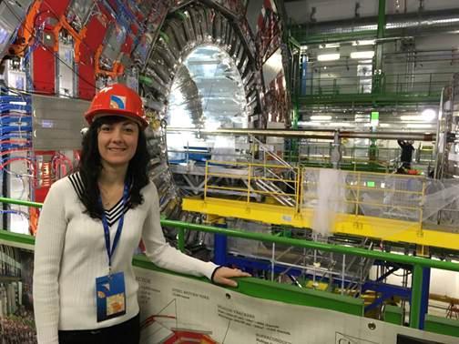 Stefania Gori, professoressa all'Università di Cincinnati: in questa foto è al Cern di Ginevra