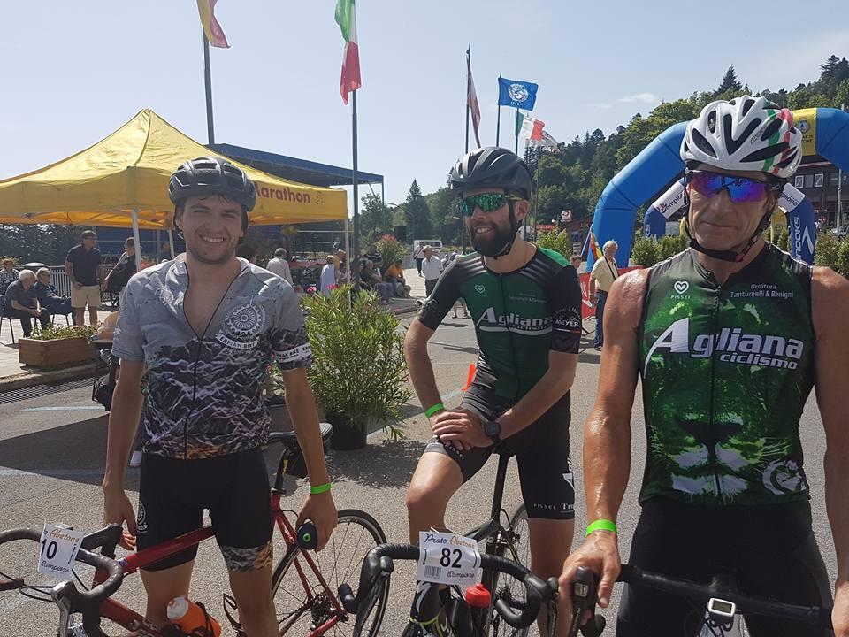 I primi tre arrivati della Prato-Abetone