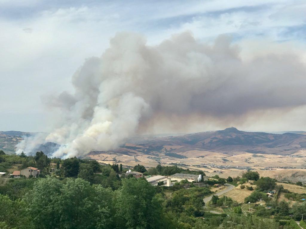 L'incendio di Piacastagnaio