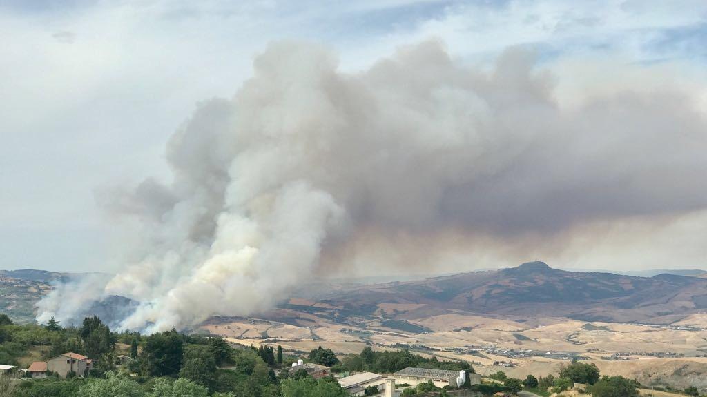 L'incendio di Piacastagnaio