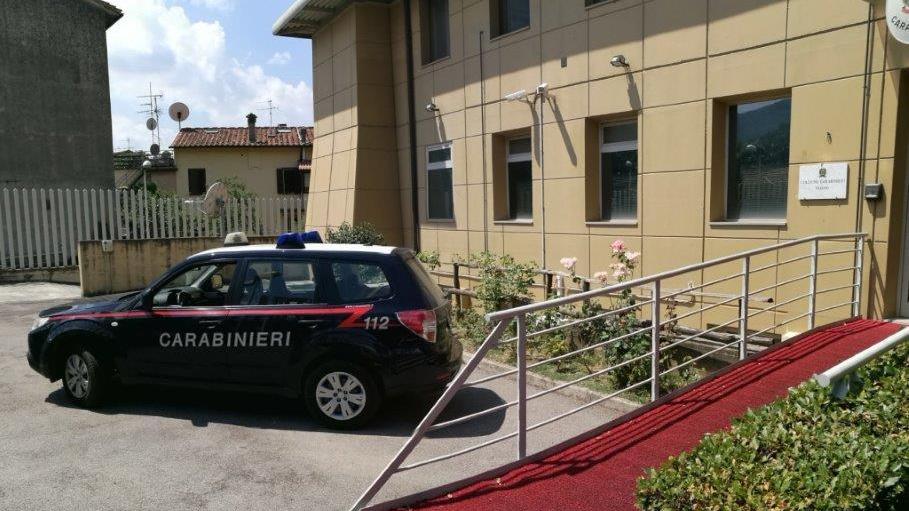 La stazione dei carabinieri di Vaiano