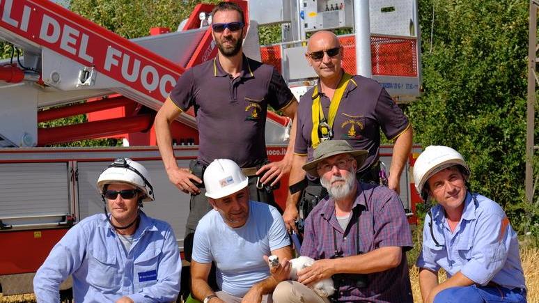 Il posto di lavoro è a rischio, ma intanto salvano il pulcino
