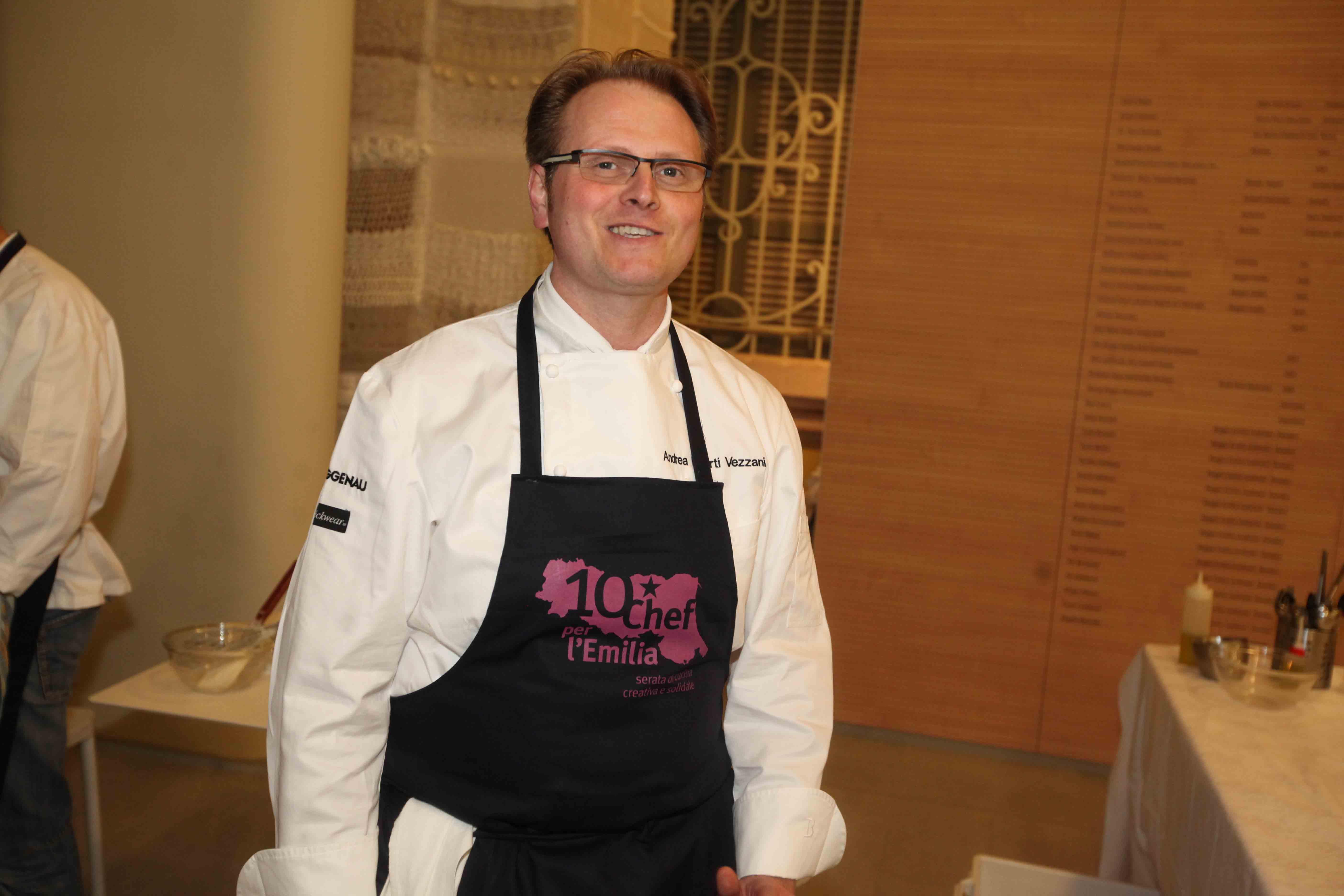 Lo chef Vezzani cucina all’Antoniano sulle orme di Bottura