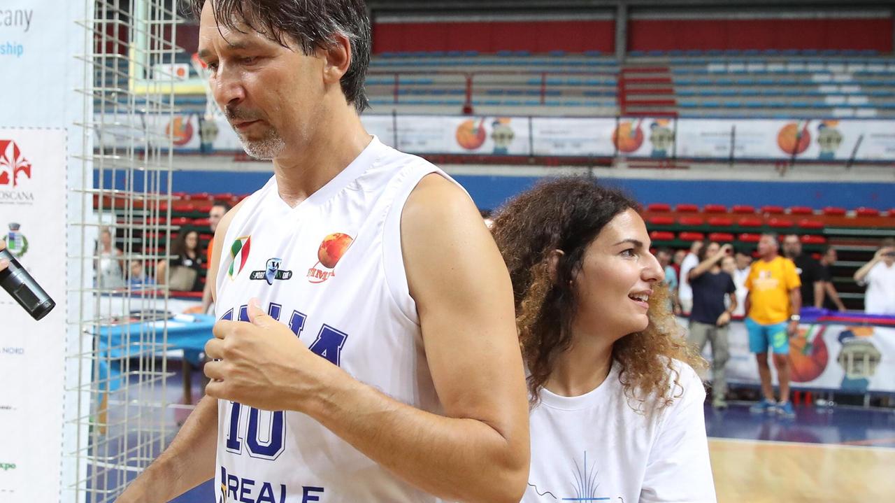 Alessandra De Paola con Mario Boni dopo il trionfo nella finale mondiale (Foto Nucci)