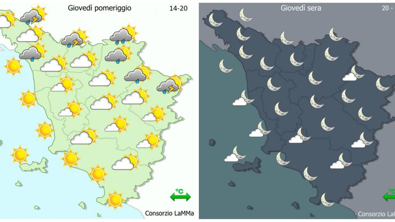 Allerta meteo, in arrivo piogge anche in Toscana