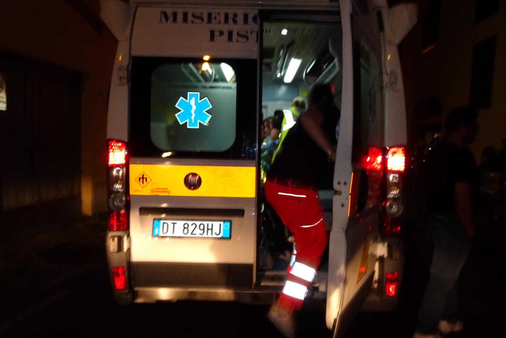Un'ambulanza dei soccorsi