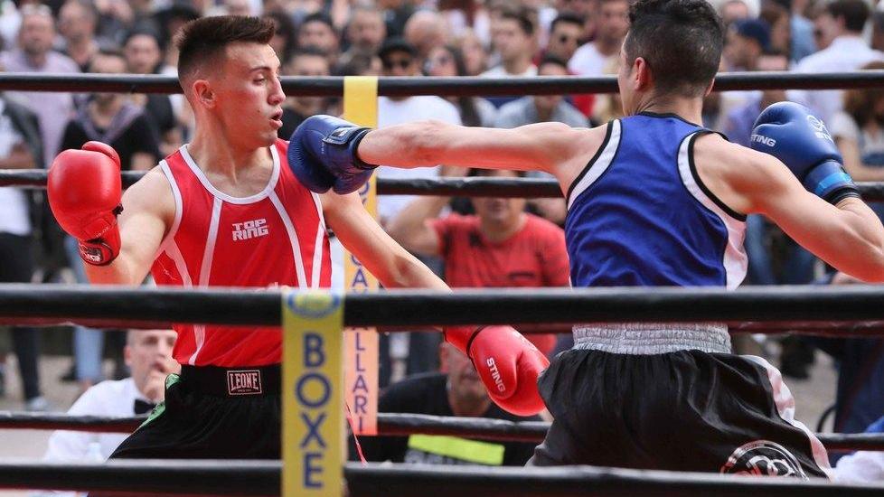Mattia De Bianchi sul ring al Memorial Bondavalli