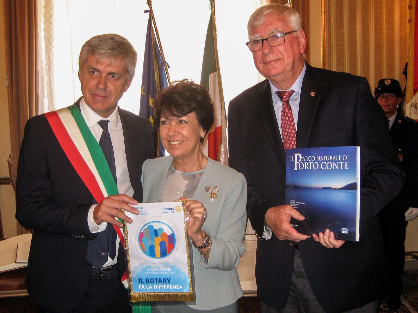 Il presidente del Rotary in Comune