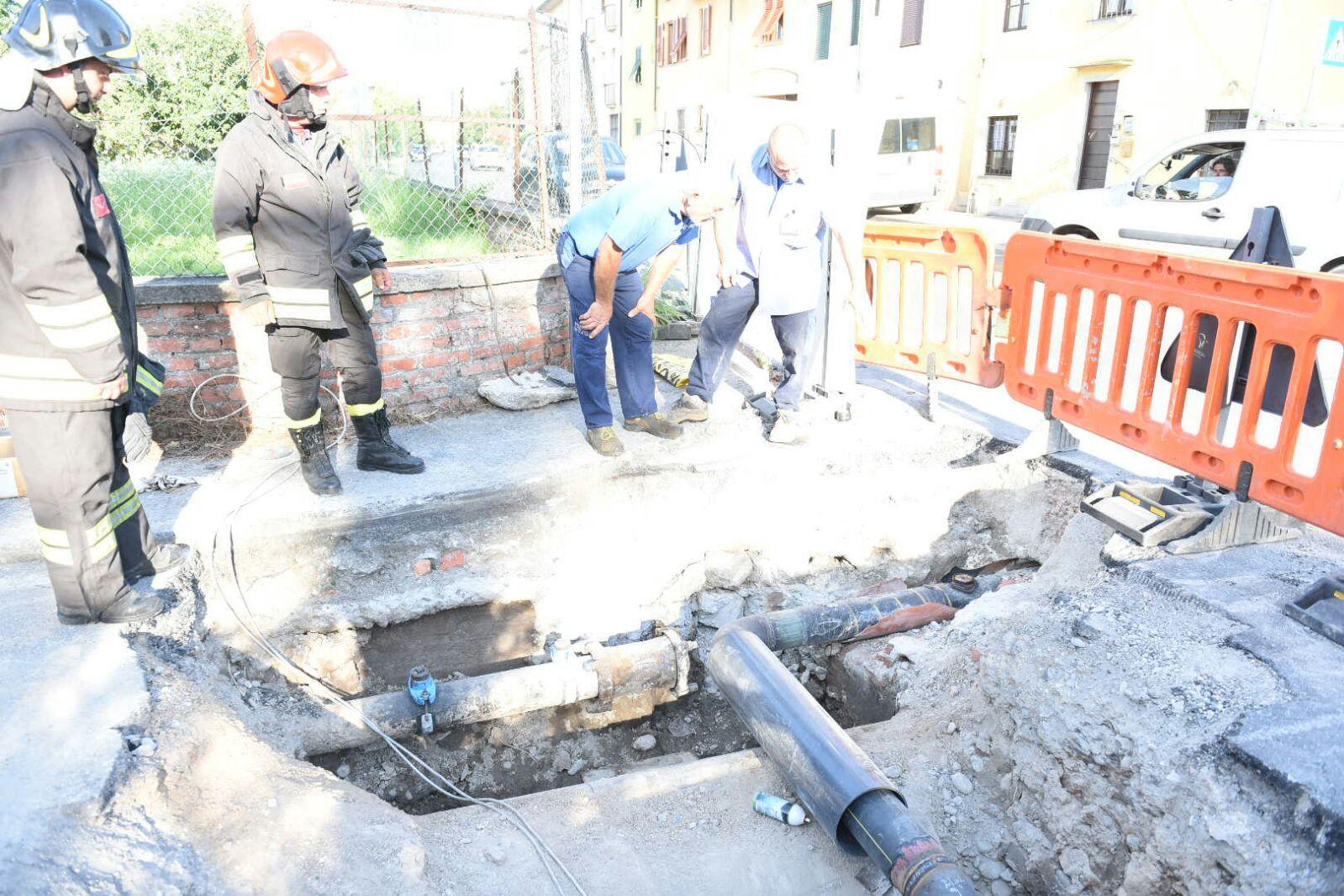 Il luogo in cui è avvenuto l'incidente (foto Sernacchioli) 