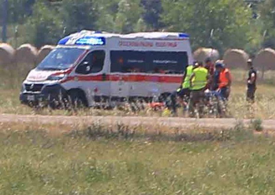 Atterra male, paura al Campovolo 
