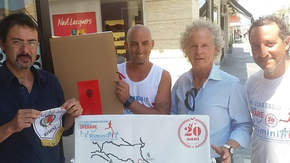 Premiato per la corsa da Rimini a Viareggio