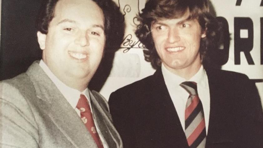 Renzo Brizzi e un giovanissimo Giancarlo Antognoni