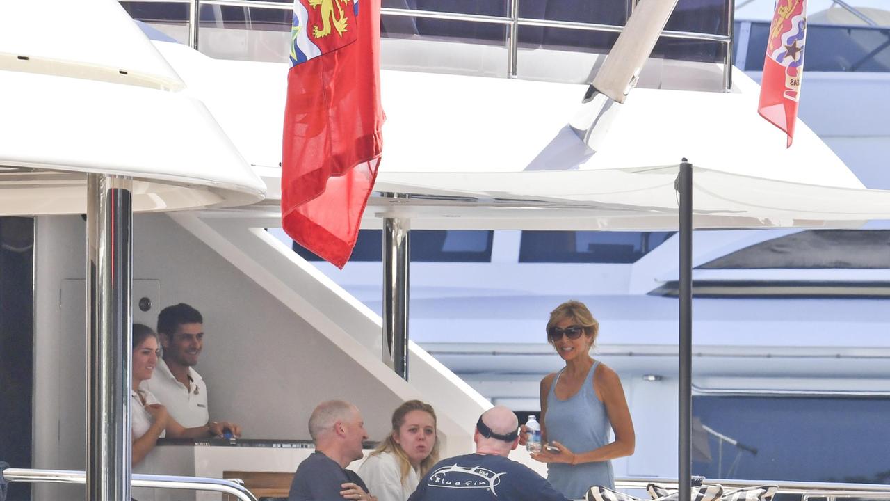 Tiffany Trump sul suo yacht