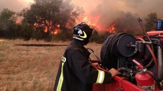 Vigili del fuoco al lavoro (foto Cdvf)
