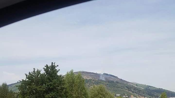 Uno dei focolai ancora attivi nella zona di Pizzidimonte
