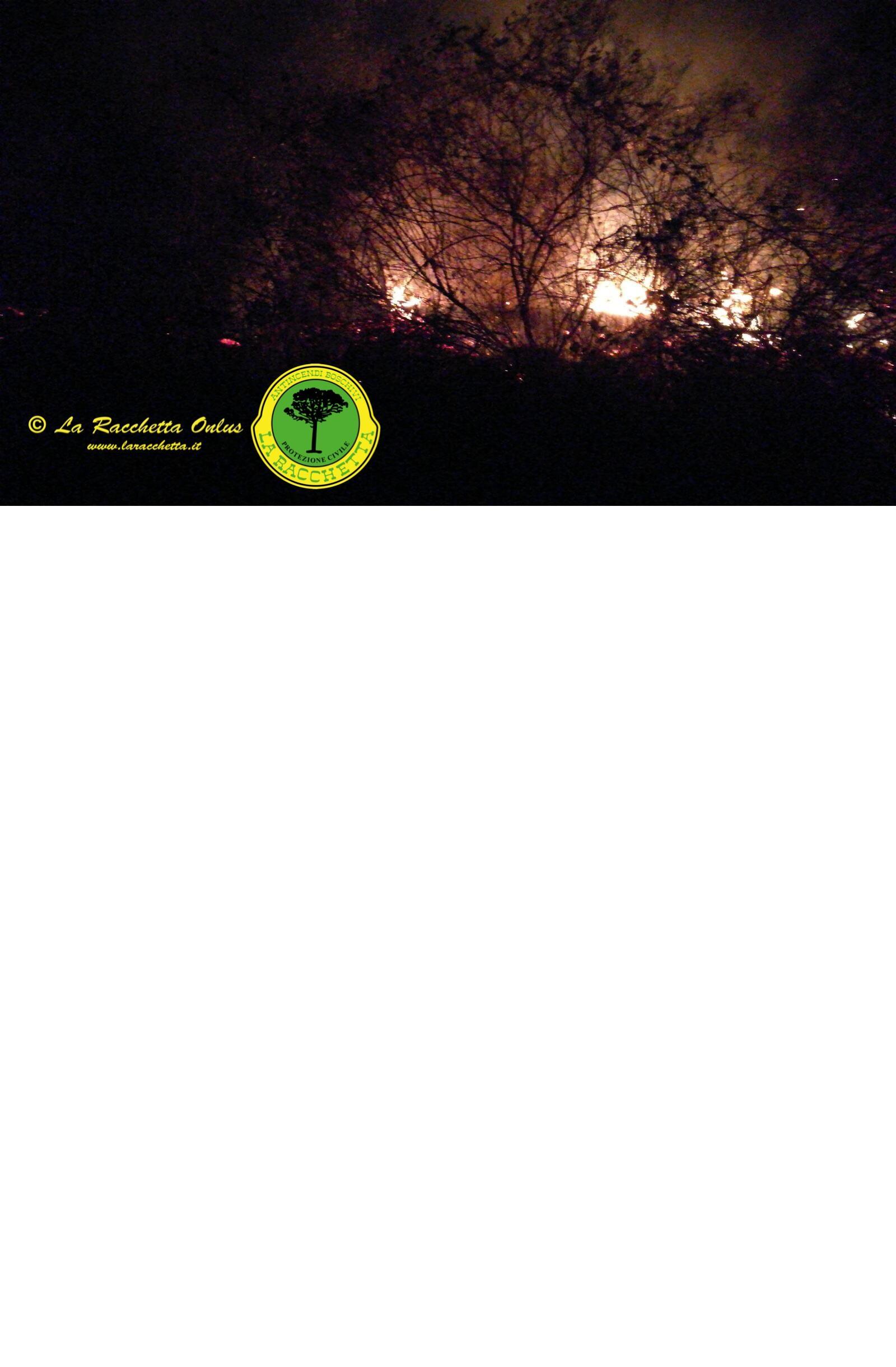 Incendio a Sant'Ilario 