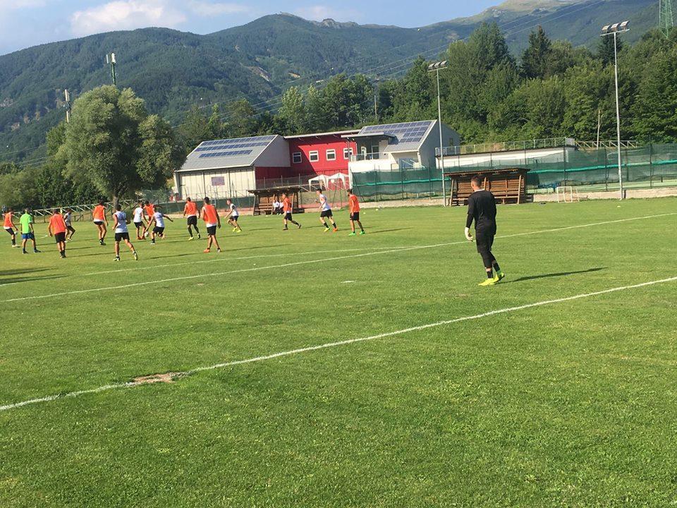 La Lucchese in ritiro a Fiumalbo
