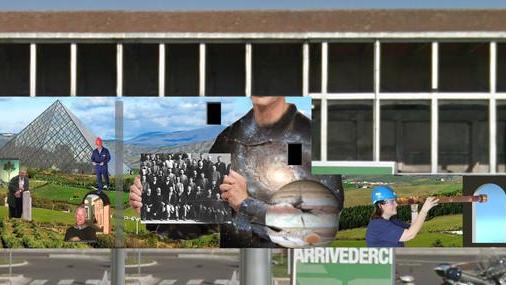 Gaia racconta la città sul muro della S. Gobain