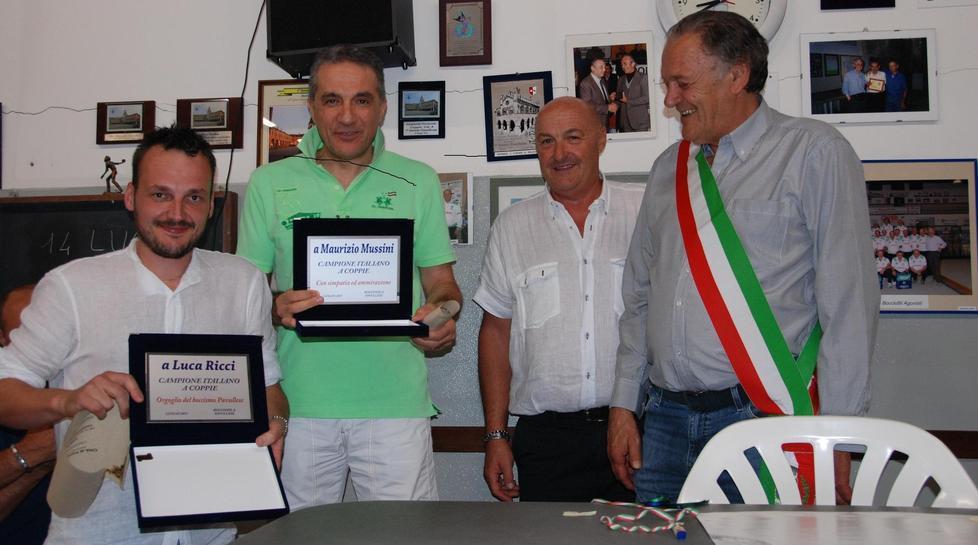I campioni italiani Ricci e Mussini sono stati festeggiati a Pavullo