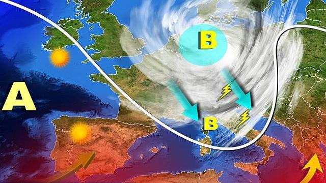 La situazione per i prossimi giorni schematizzata dal sito "Meteogiornale"
