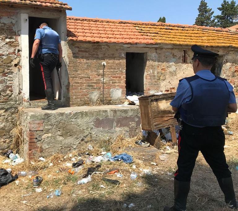 Il blitz dei carabinieri 