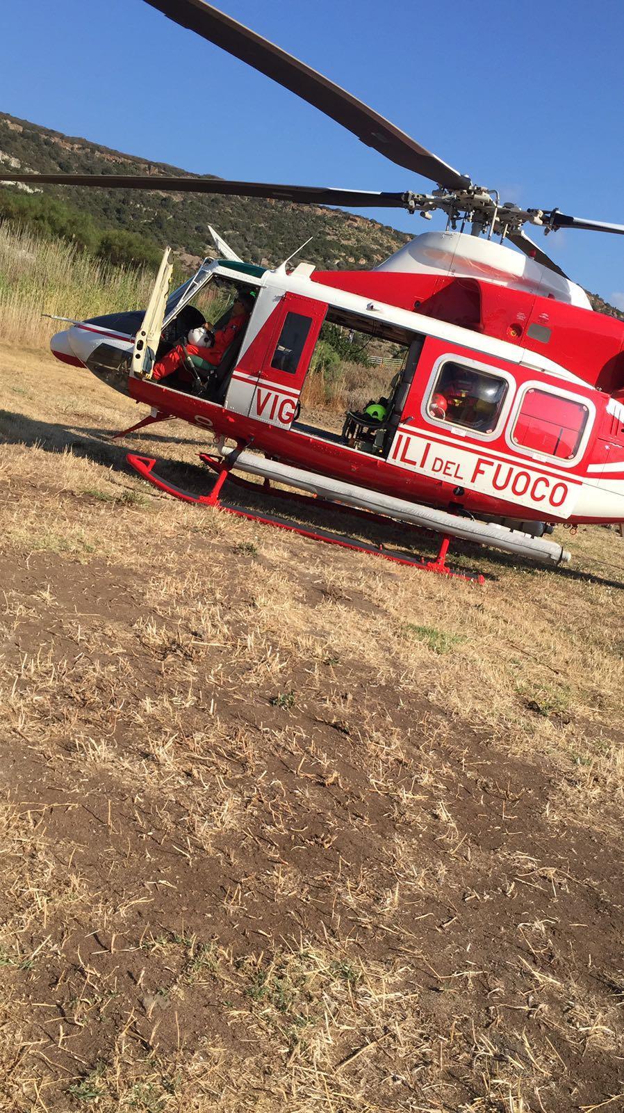 L'elisoccorso dei Vigili del fuoco