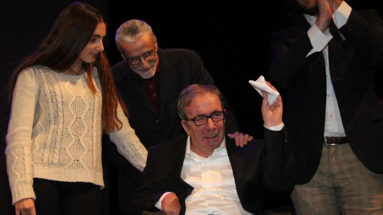 Ginevra Nuti insieme al padre Francesco e allo zio Giovanni