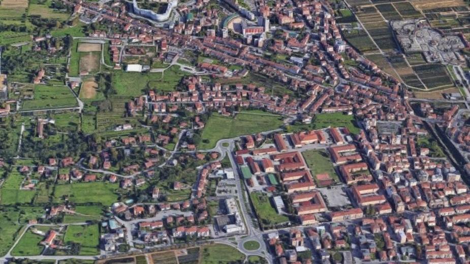 Una veduta aerea di Pistoia