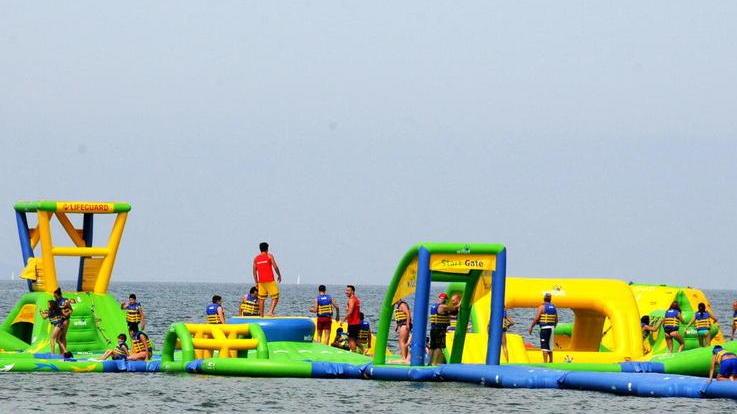 Il parco acquatico a nord del porto