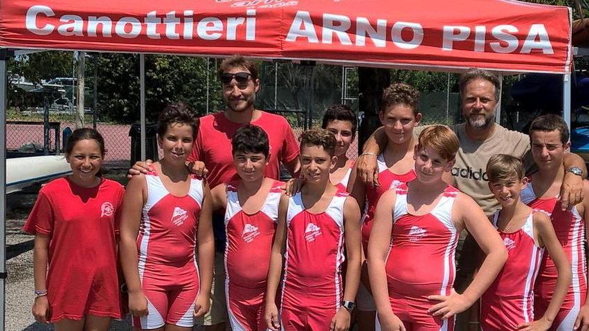 Sei medaglie per la Canottieri Arno