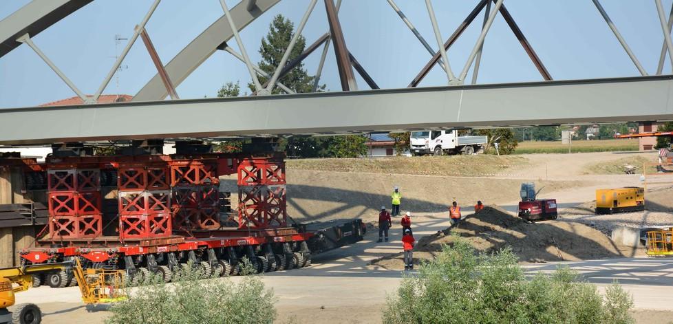 Nuovo ponte, primi effetti: campi a secco 
