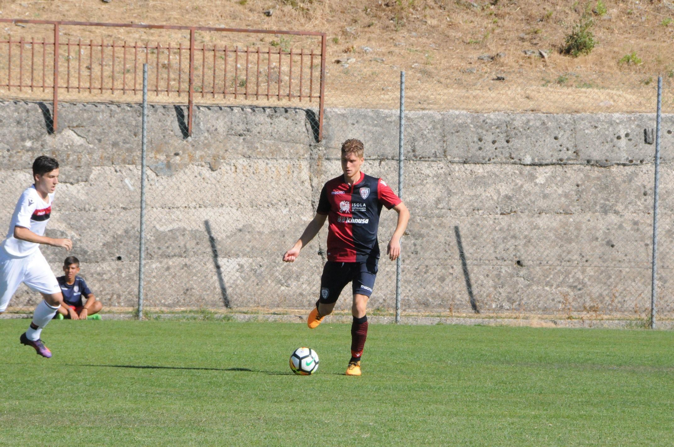 Filippo Romagna in azione ad Aritzo