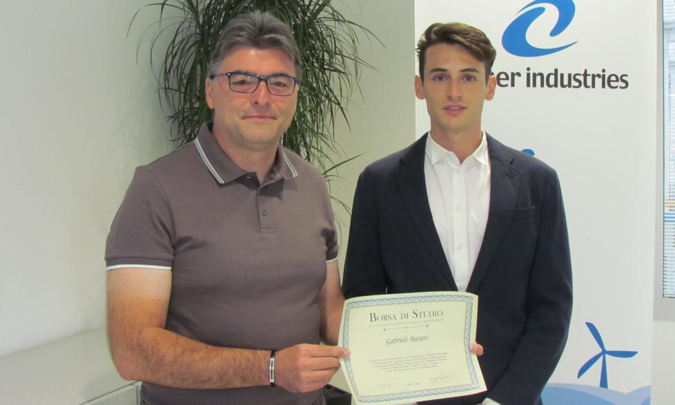 Premio Comer a Gabriele Burani 